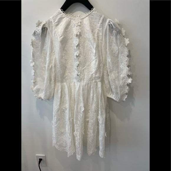 Zimmermann Dresses 222 Spring Zimmermann Rosa Embroidered Mini Dress Poshmark